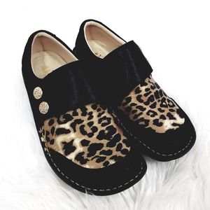 Alegria Brenna Leopard Shoe  Slip Resistant Comfort Shoe 1.5” Heel